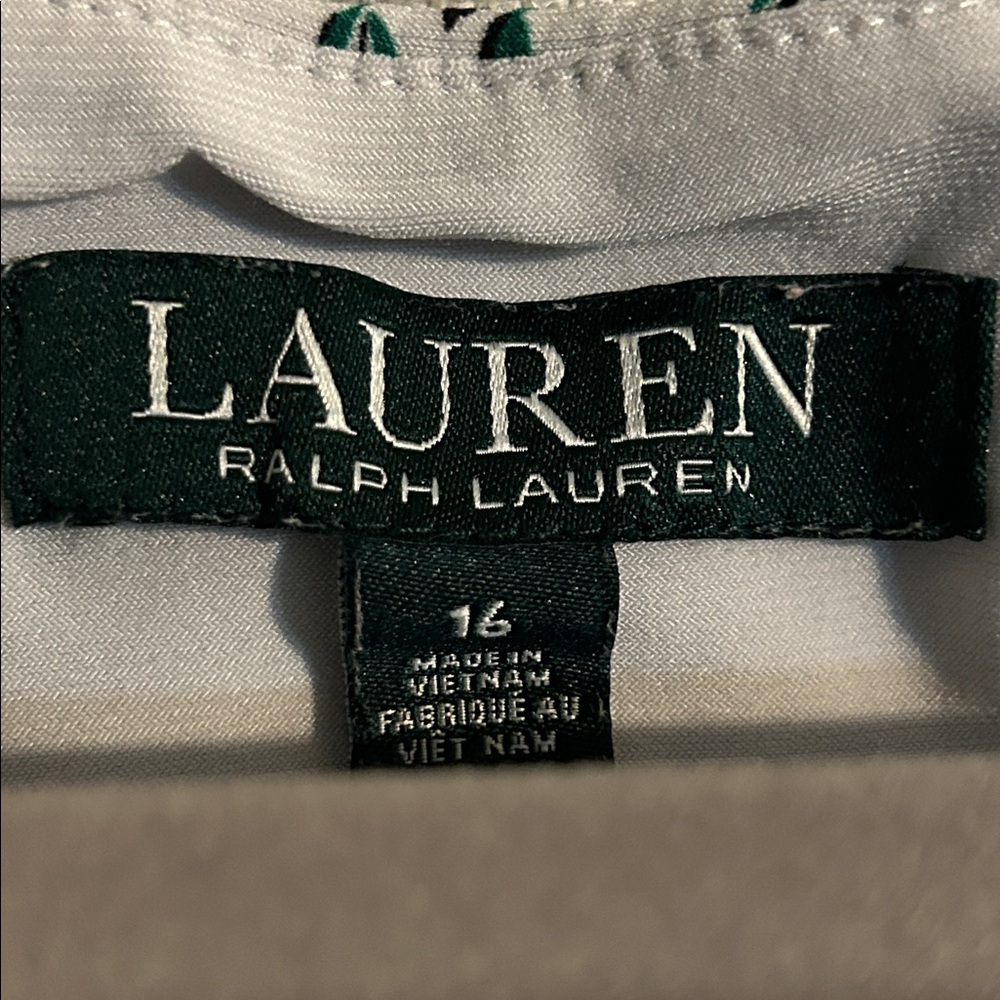 Ralph Lauren print dress with flutter sleeves - Picture 2 of 2
